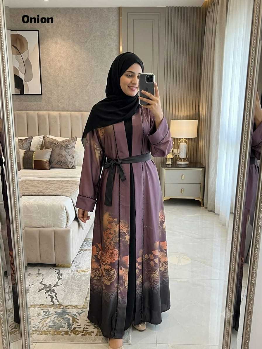 YNF Wholesale Satin Abaya KESH135 Sara | Surat Manufacturer