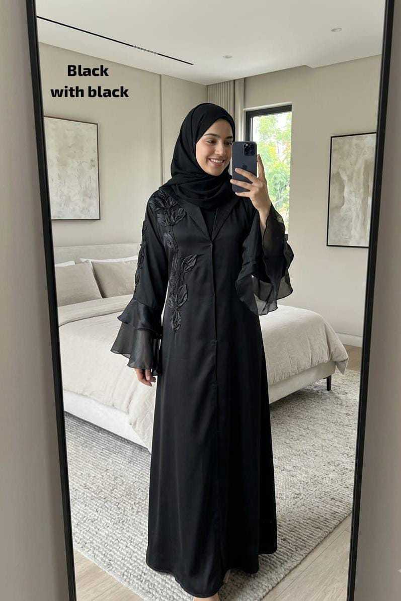 YNF Wholesale Fancy Abaya KESH135 Zara | Surat Manufacturer