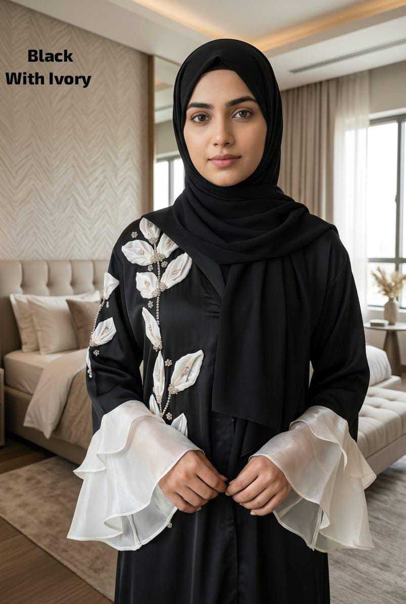 YNF Wholesale Fancy Abaya KESH135 Zara | Surat Manufacturer