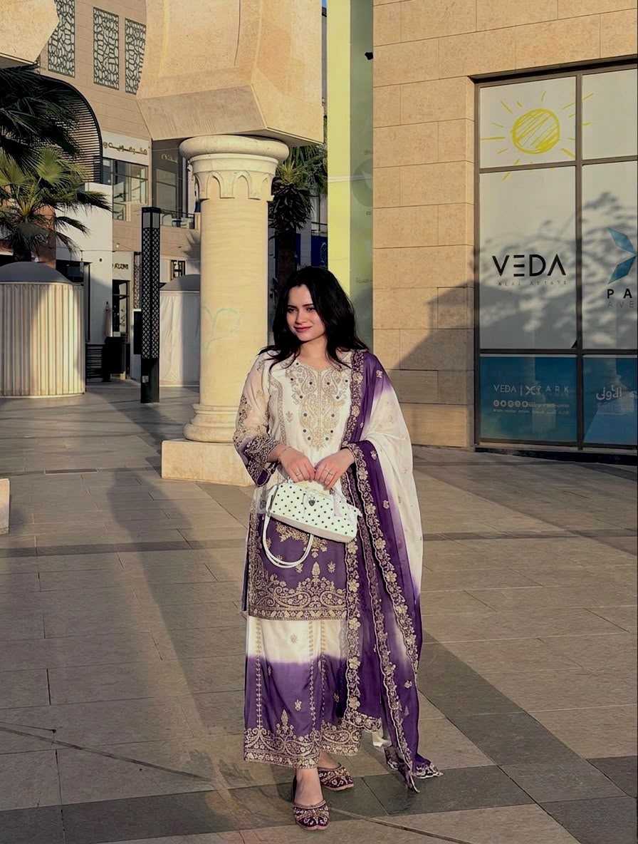 YNF Wholesale Georgette Palazzo Suit  | Surat Manufacturer