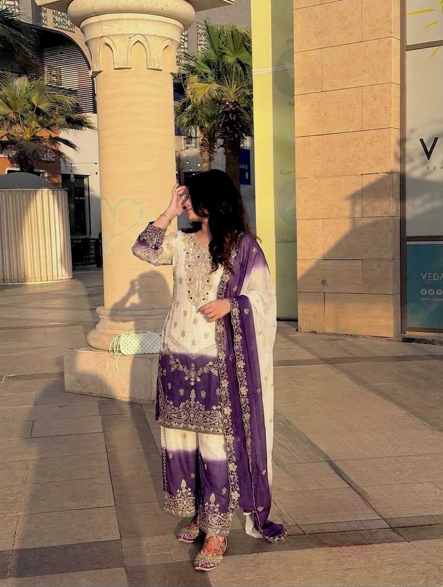 YNF Wholesale Georgette Palazzo Suit  | Surat Manufacturer