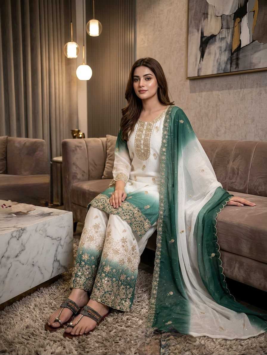 YNF Wholesale Georgette Palazzo Suit  | Surat Manufacturer
