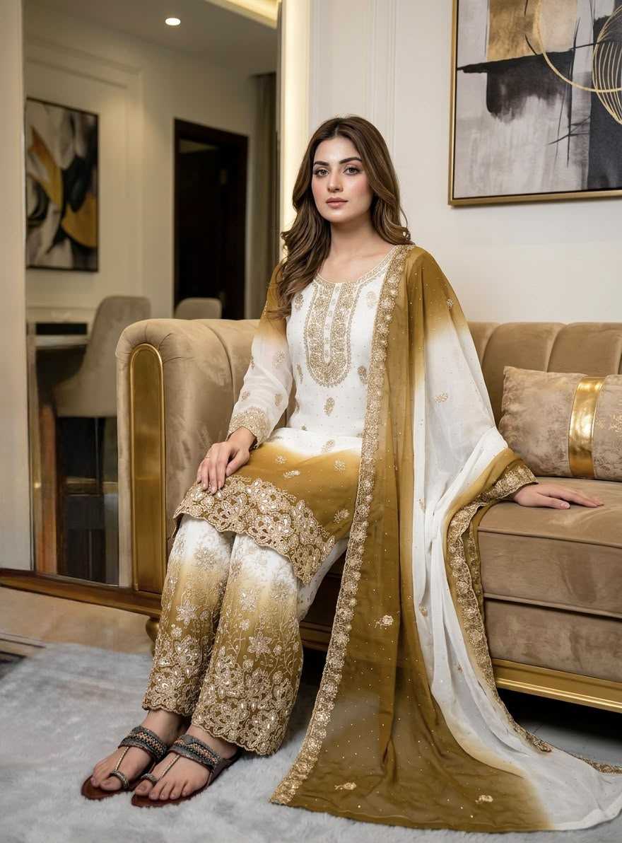 YNF Wholesale Georgette Palazzo Suit  | Surat Manufacturer