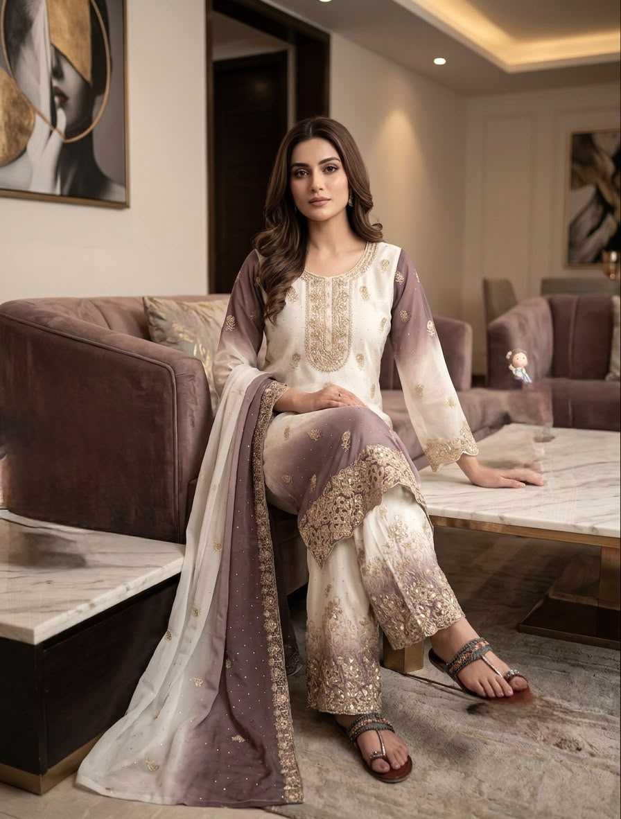 YNF Wholesale Georgette Palazzo Suit  | Surat Manufacturer