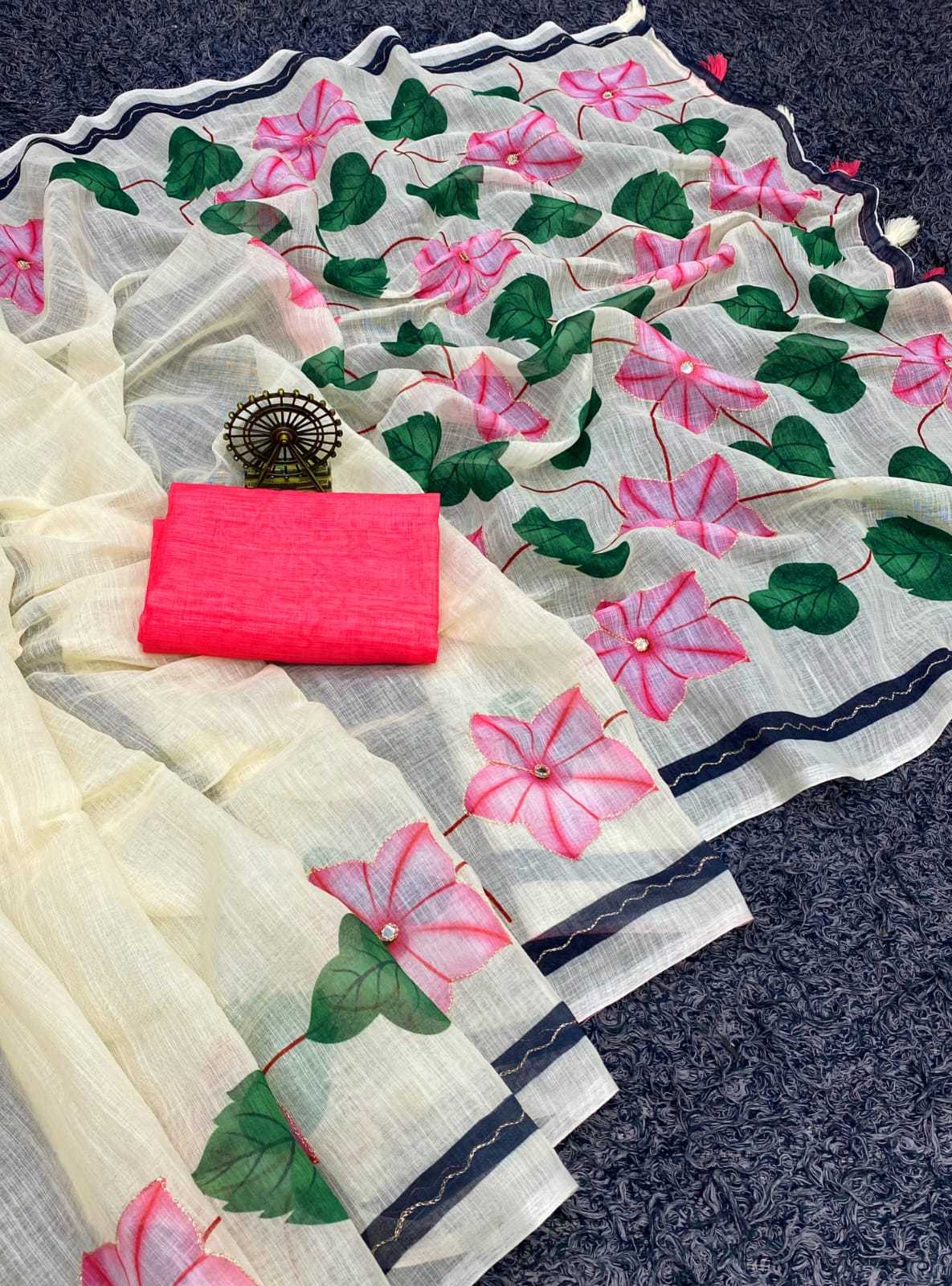YNF Wholesale Cotton Designer Sarees  | Surat Manufacturer