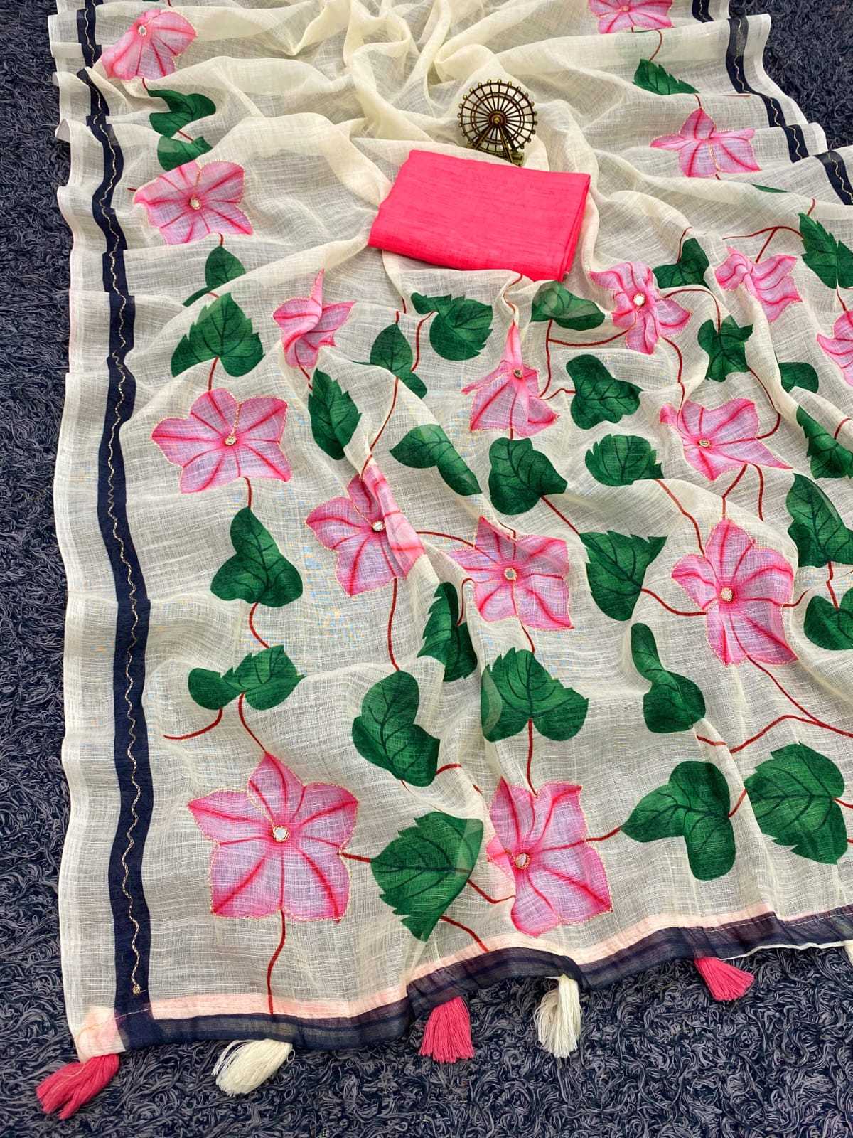 YNF Wholesale Cotton Designer Sarees  | Surat Manufacturer