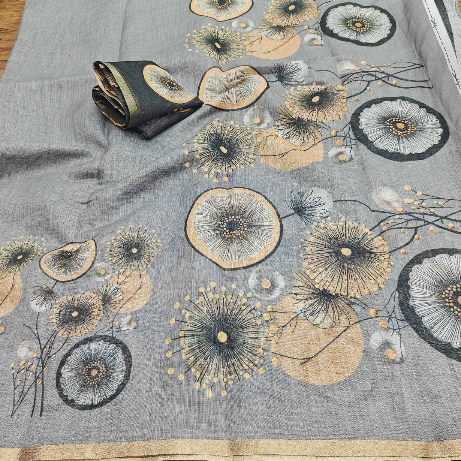 YNF Wholesale Cotton Printed Sarees  | Surat Manufacturer