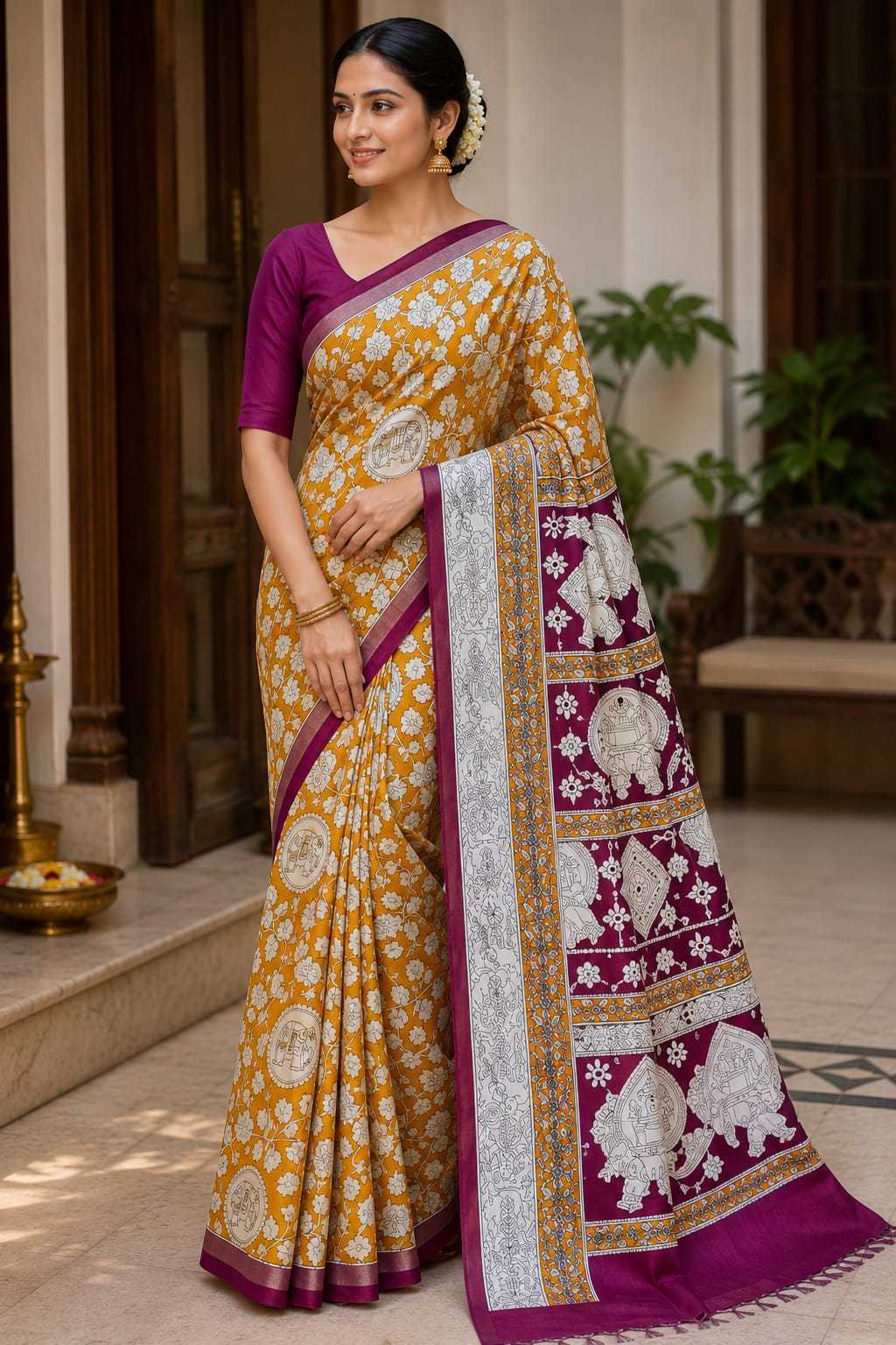 YNF Wholesale Cotton Printed Sarees  | Surat Manufacturer