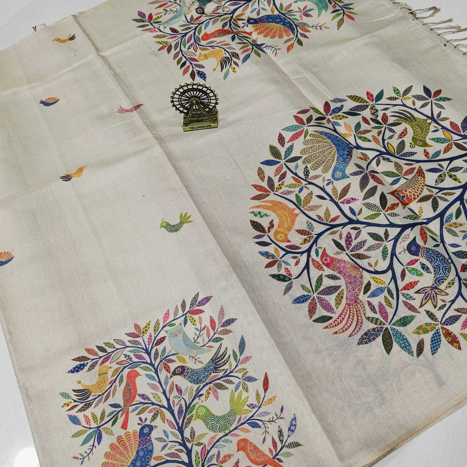 YNF Wholesale Tissue Silk Printed Silk Saree  | Surat Manufacturer