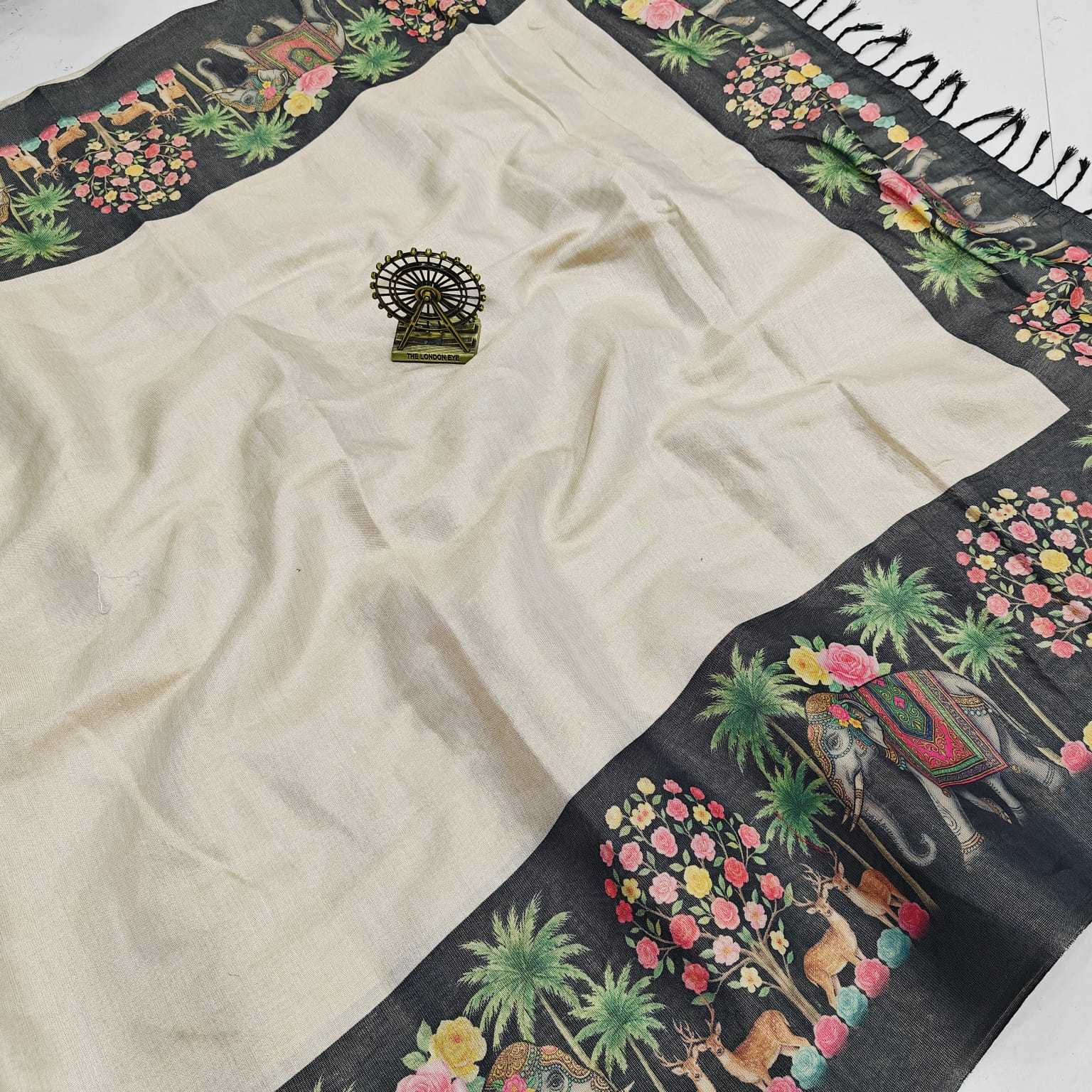 YNF Wholesale Tissue Silk Printed Silk Saree  | Surat Manufacturer