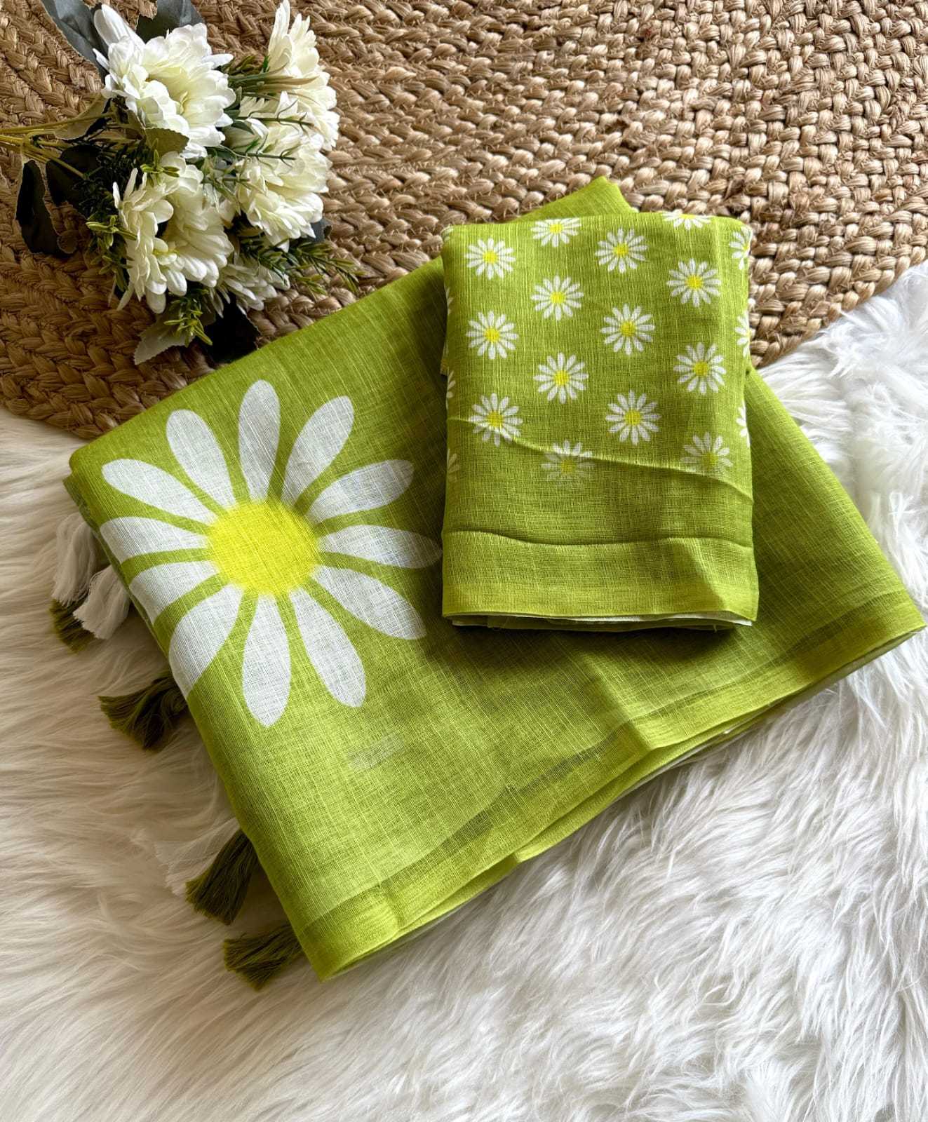 YNF Wholesale Linen Fancy Sarees  | Surat Manufacturer