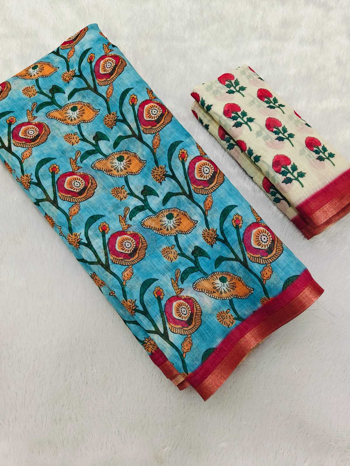 YNF Wholesale Cotton Printed Sarees  | Surat Manufacturer