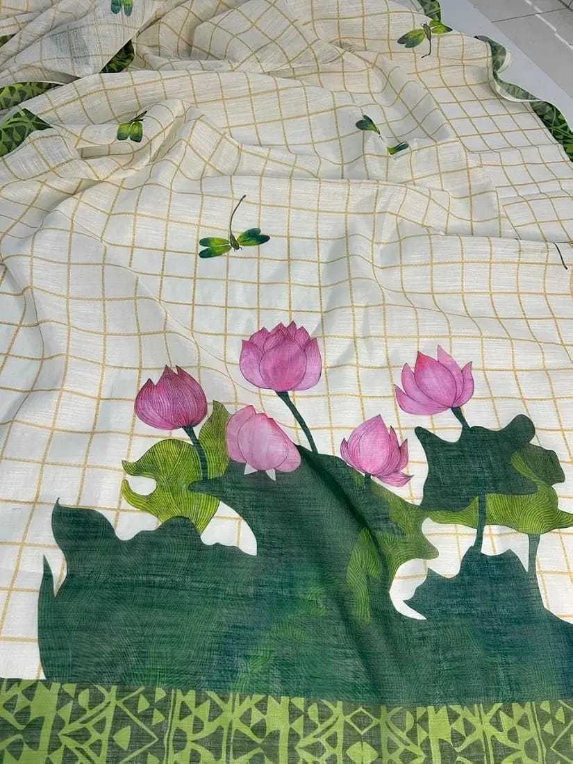 YNF Wholesale Linen Designer Sarees  | Surat Manufacturer