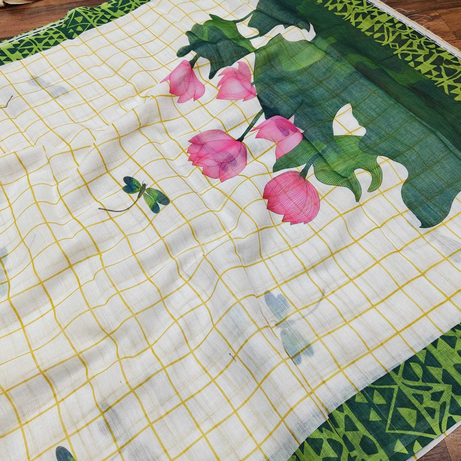 YNF Wholesale Linen Designer Sarees  | Surat Manufacturer