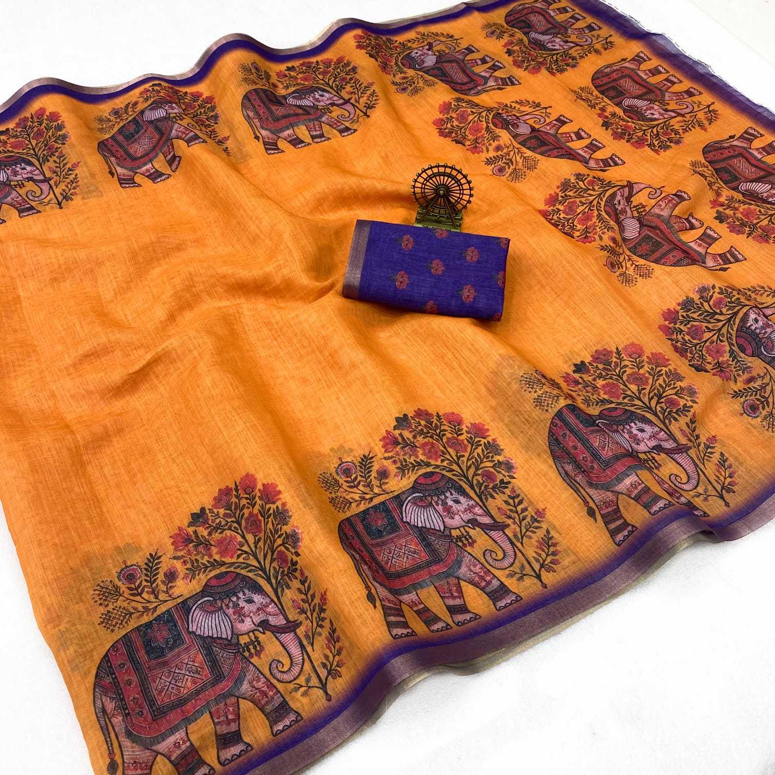 YNF Wholesale Cotton Designer Sarees  | Surat Manufacturer