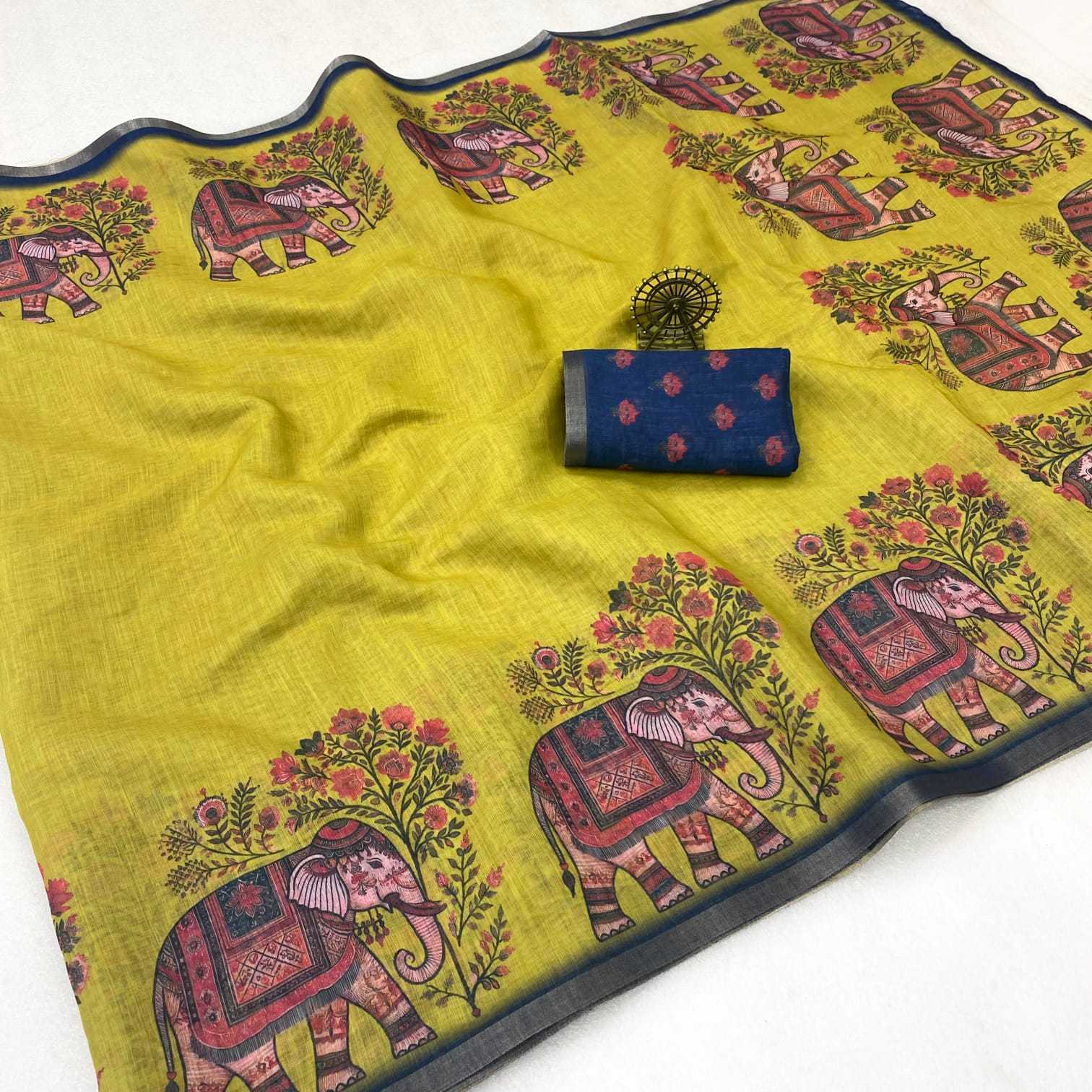 YNF Wholesale Cotton Designer Sarees  | Surat Manufacturer