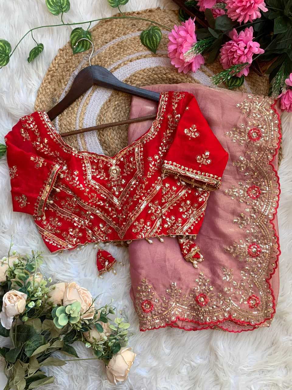 YNF Wholesale Satin Embroidered Sarees  | Surat Manufacturer