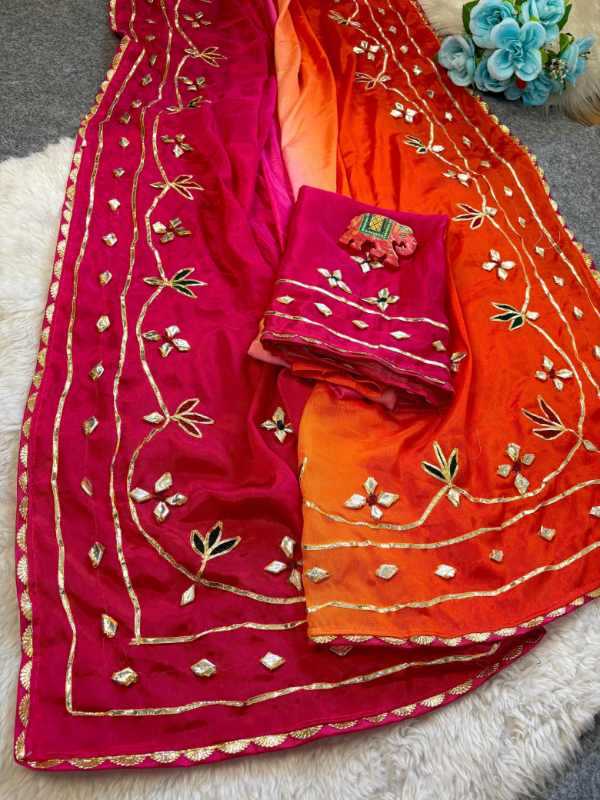 YNF Wholesale Chinon Designer Sarees  | Surat Manufacturer