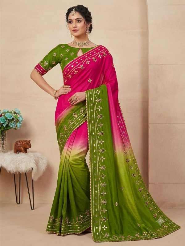 YNF Wholesale Chinon Designer Sarees  | Surat Manufacturer