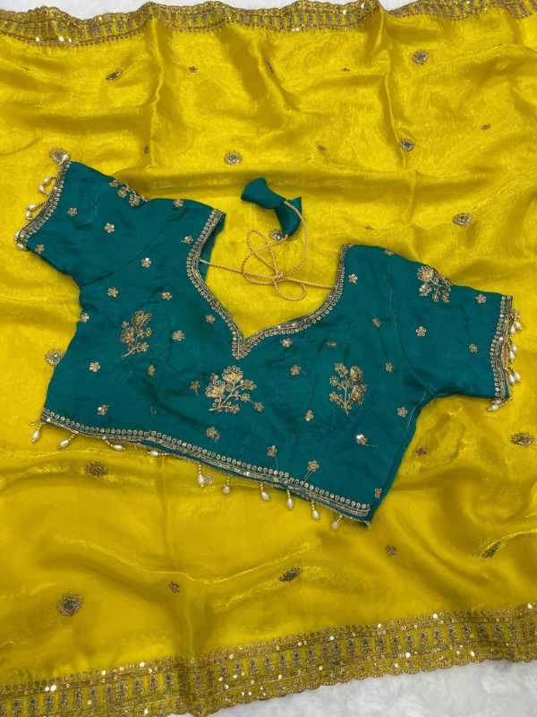 YNF Wholesale Space Silk Sequence Sarees  | Surat Manufacturer