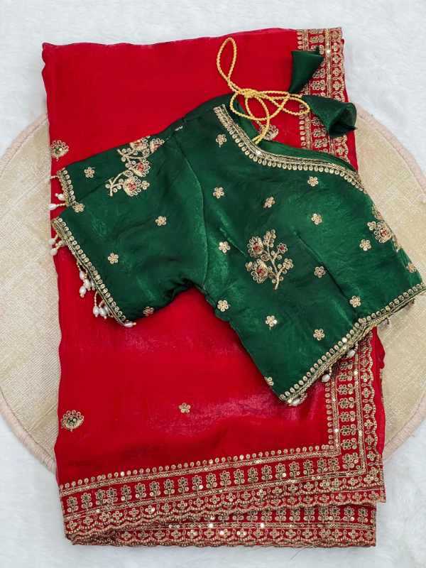 YNF Wholesale Space Silk Sequence Sarees  | Surat Manufacturer