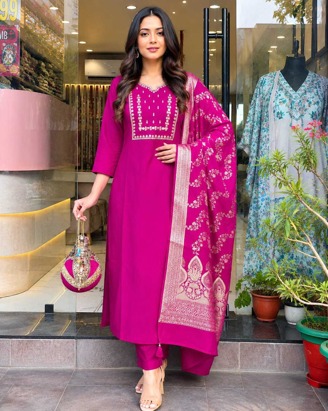 YNF Wholesale Heavy Roman Silk Designer Kurtis KESH147 Aashraya | Surat Manufacturer