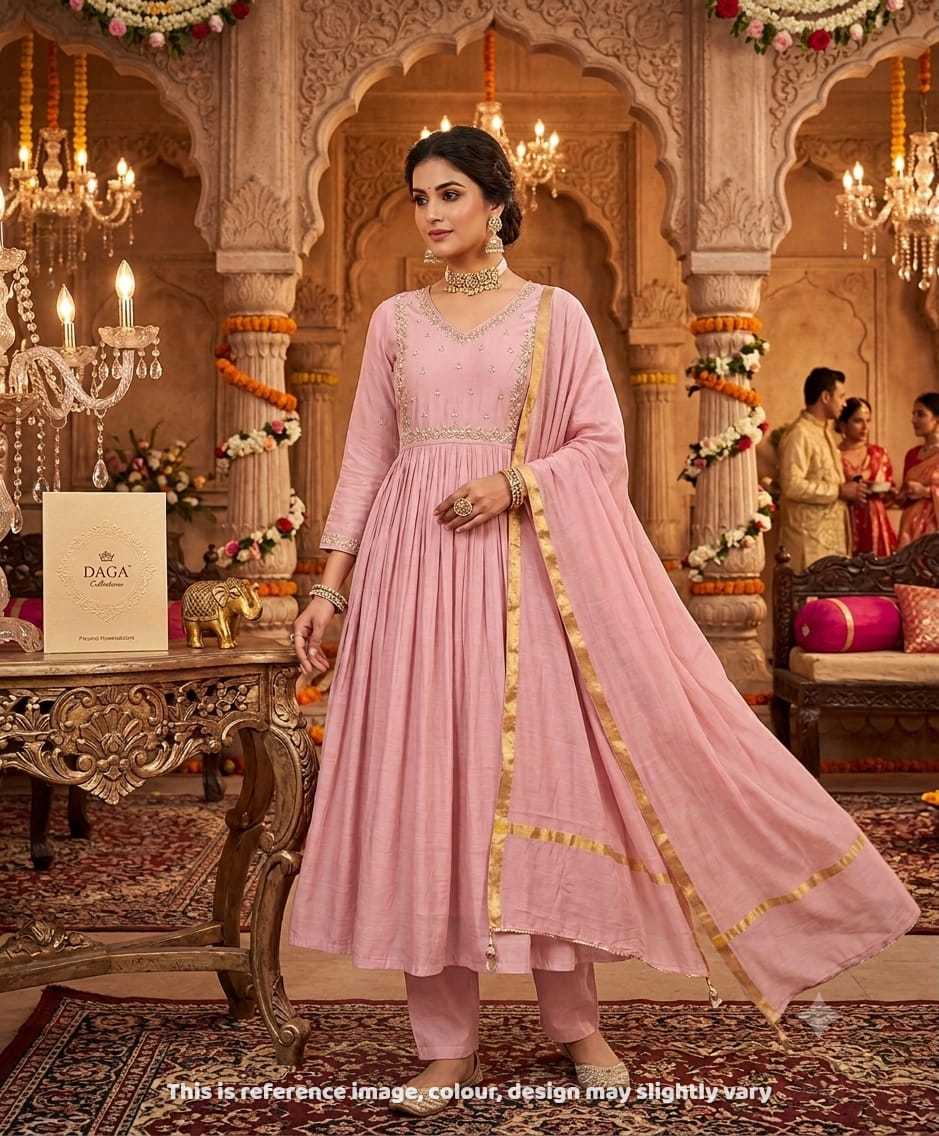 YNF Wholesale Chanderi Soft Designer Kurtis KESH147 Aura | Surat Manufacturer
