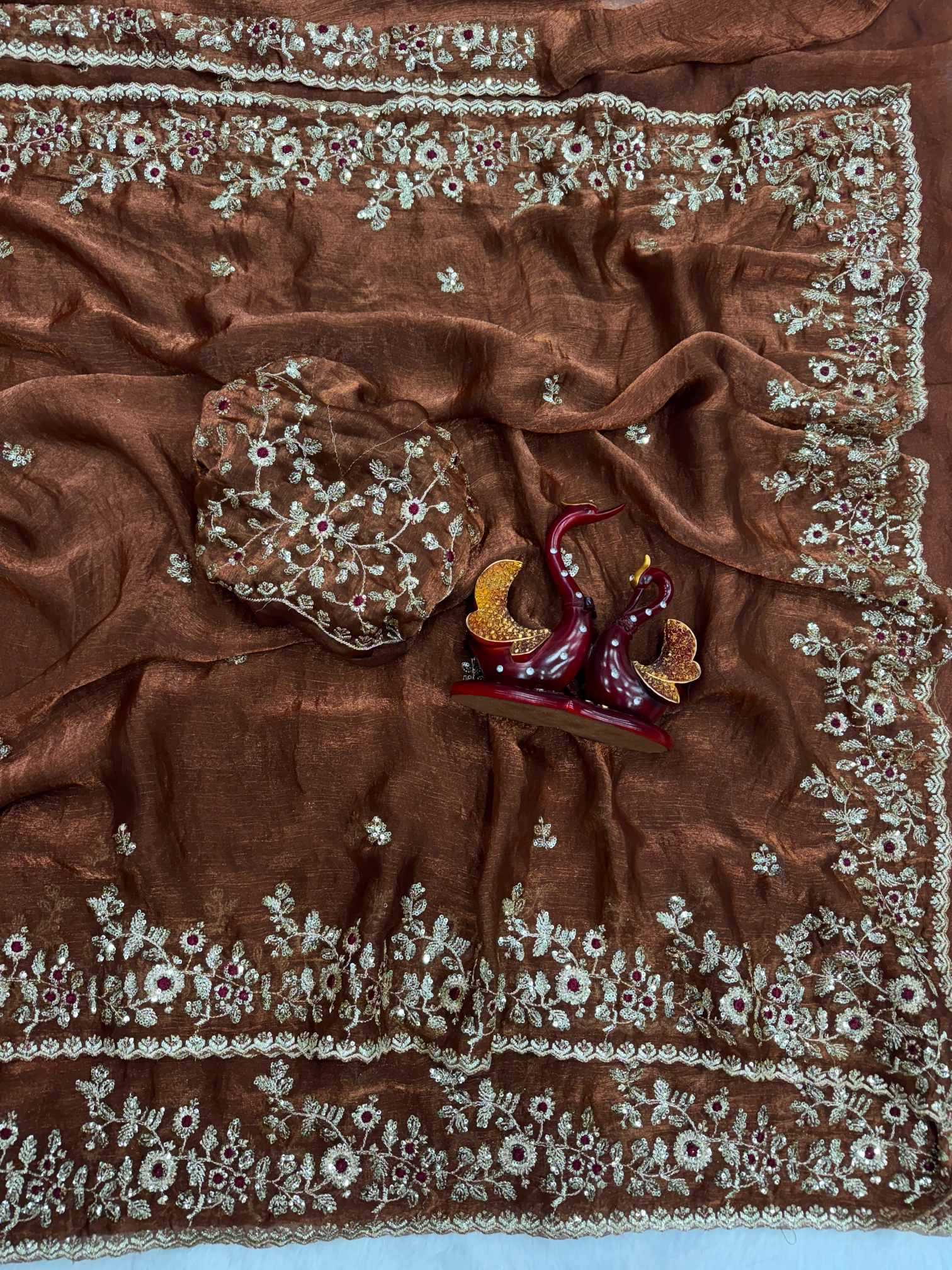 YNF Wholesale Chiffon Sequence Sarees  | Surat Manufacturer