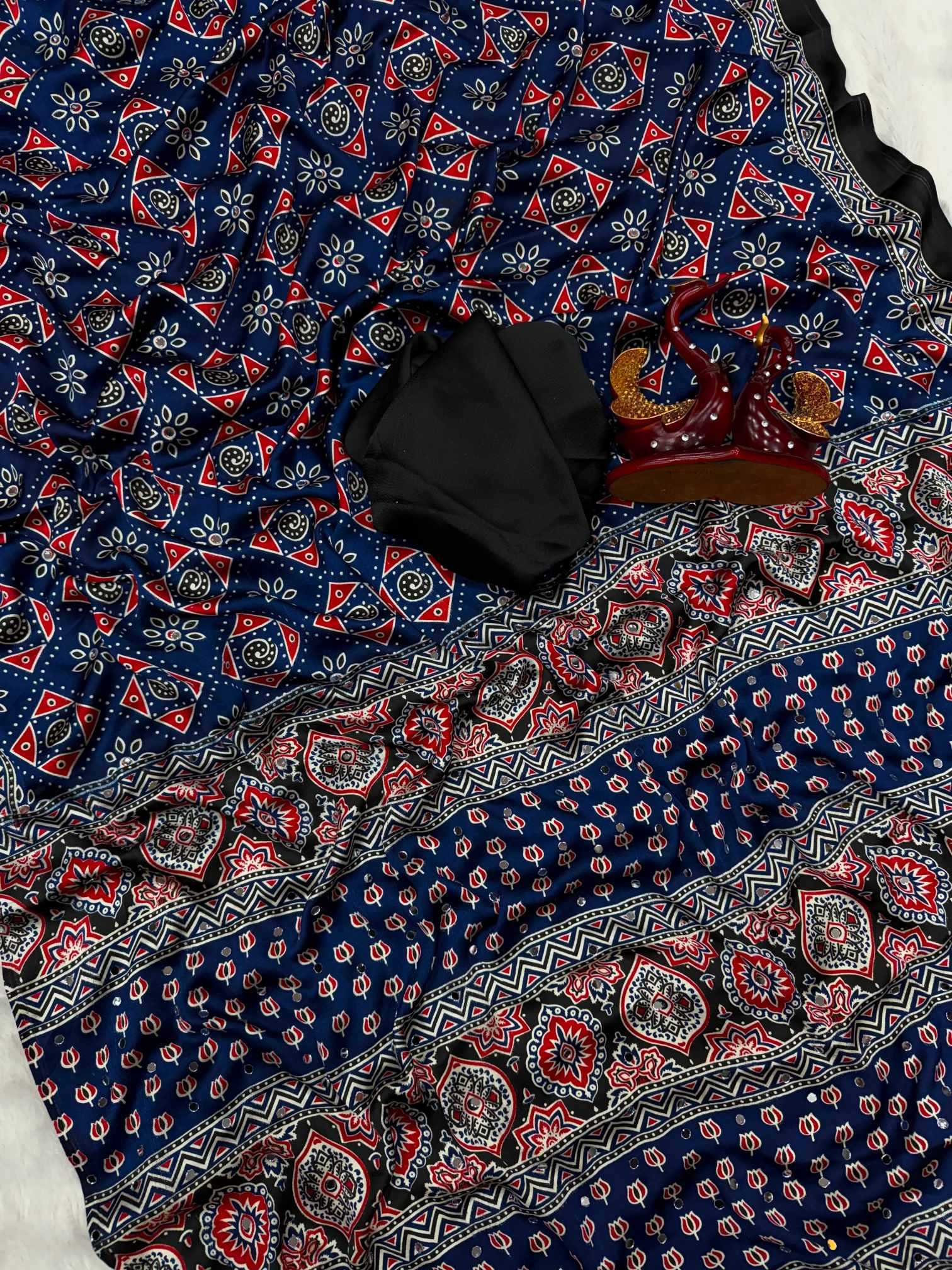 YNF Wholesale Japan Sartin Printed Sarees  | Surat Manufacturer