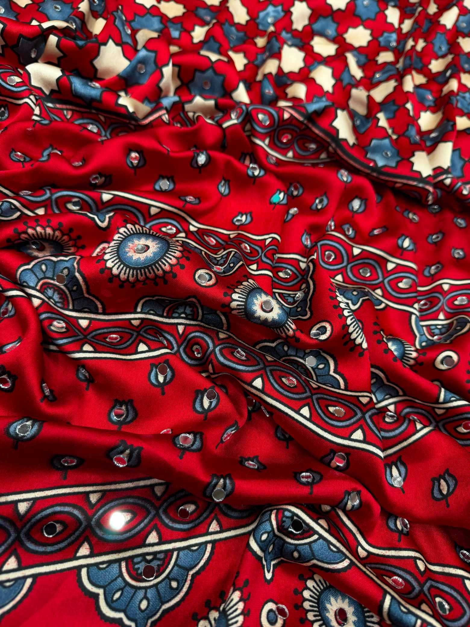 YNF Wholesale Japan Sartin Printed Sarees  | Surat Manufacturer