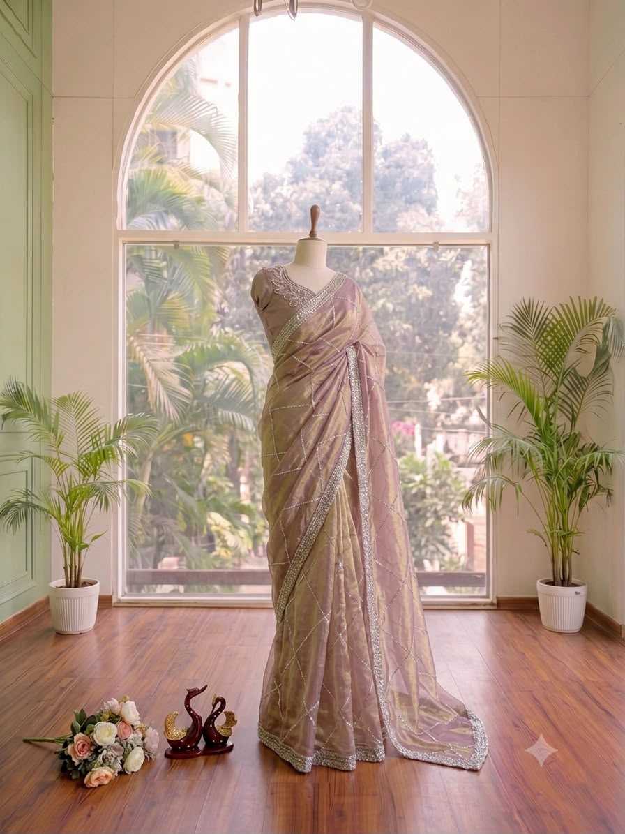 YNF Wholesale Space Silk Party Wear Silk Sarees  | Surat Manufacturer