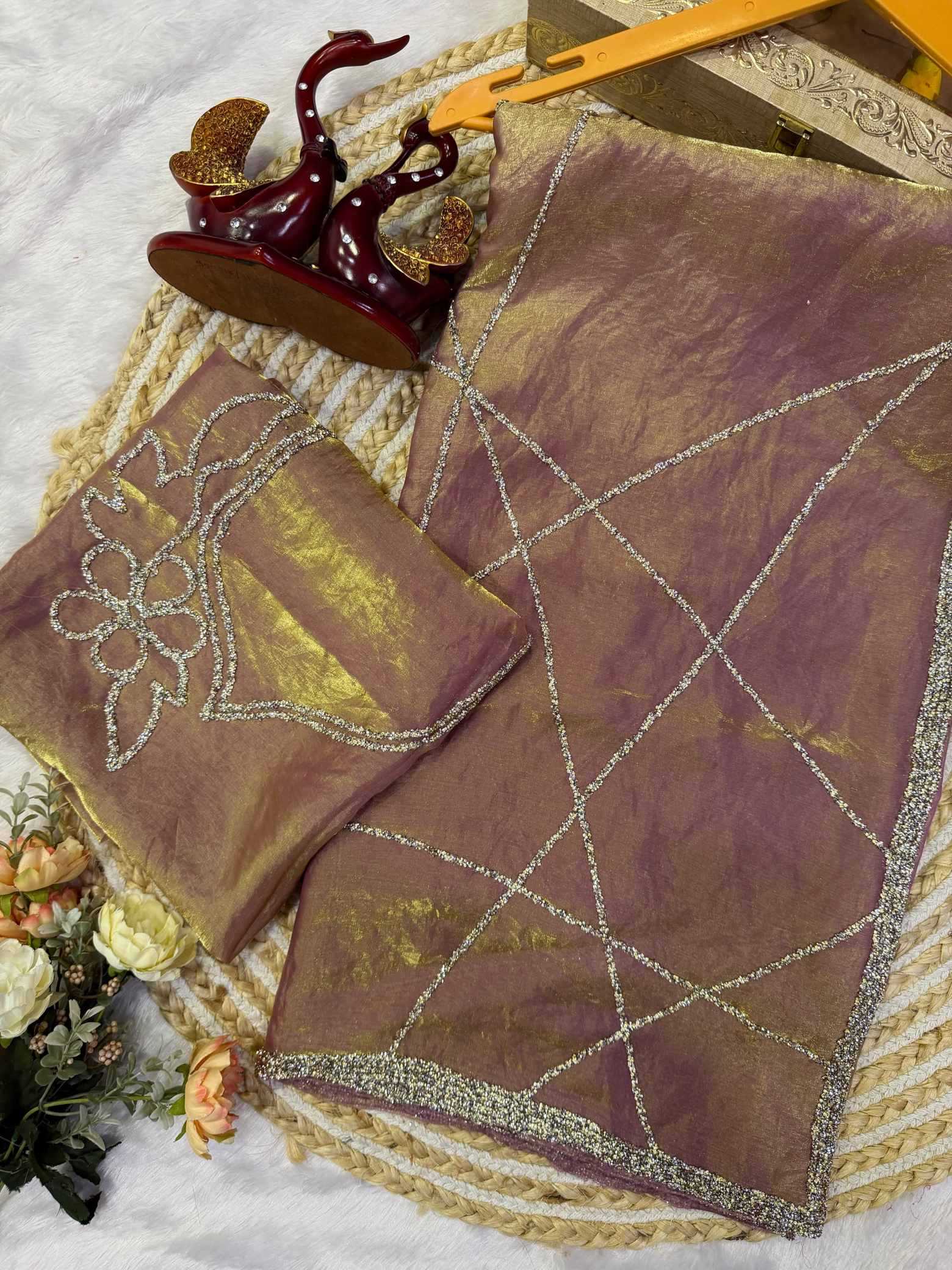 YNF Wholesale Space Silk Party Wear Silk Sarees  | Surat Manufacturer