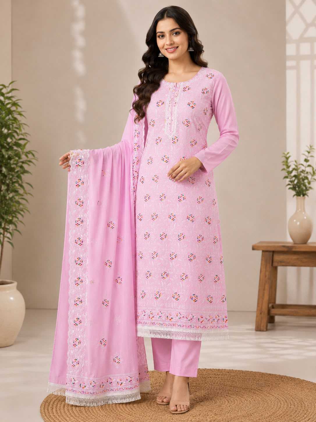 YNF Wholesale Chanderi Soft Ladies Suits  | Surat Manufacturer