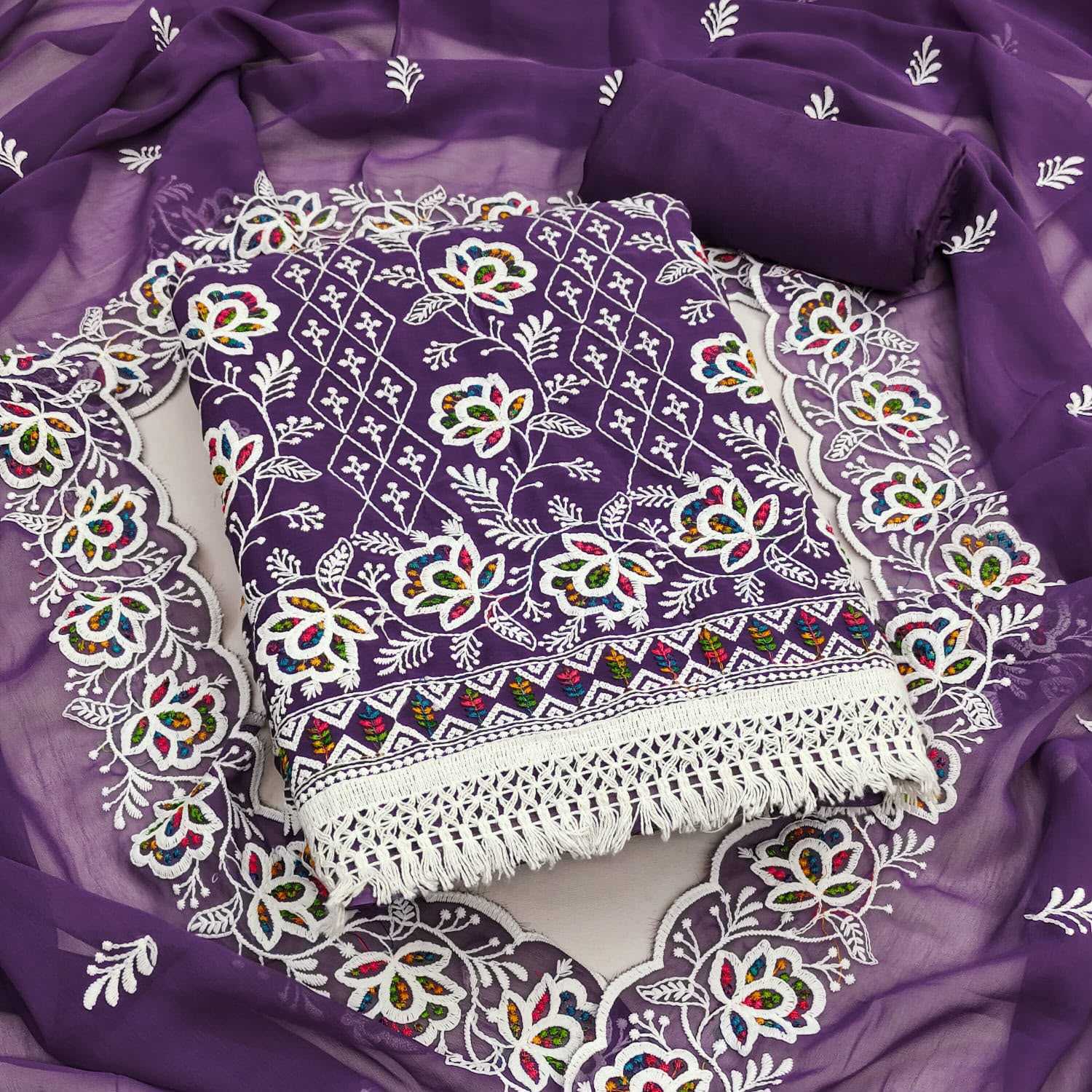 YNF Wholesale Georgette Embroidery Suits  | Surat Manufacturer