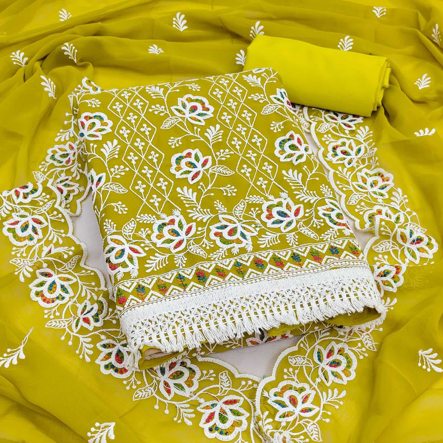 YNF Wholesale Georgette Embroidery Suits  | Surat Manufacturer
