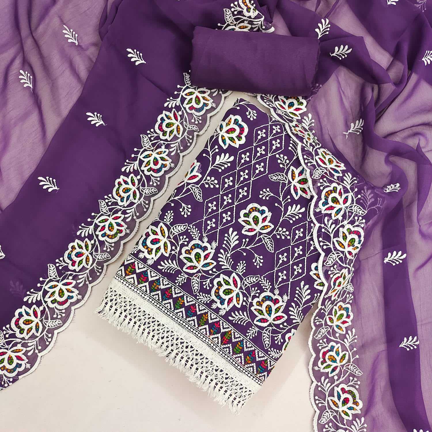 YNF Wholesale Georgette Embroidery Suits  | Surat Manufacturer
