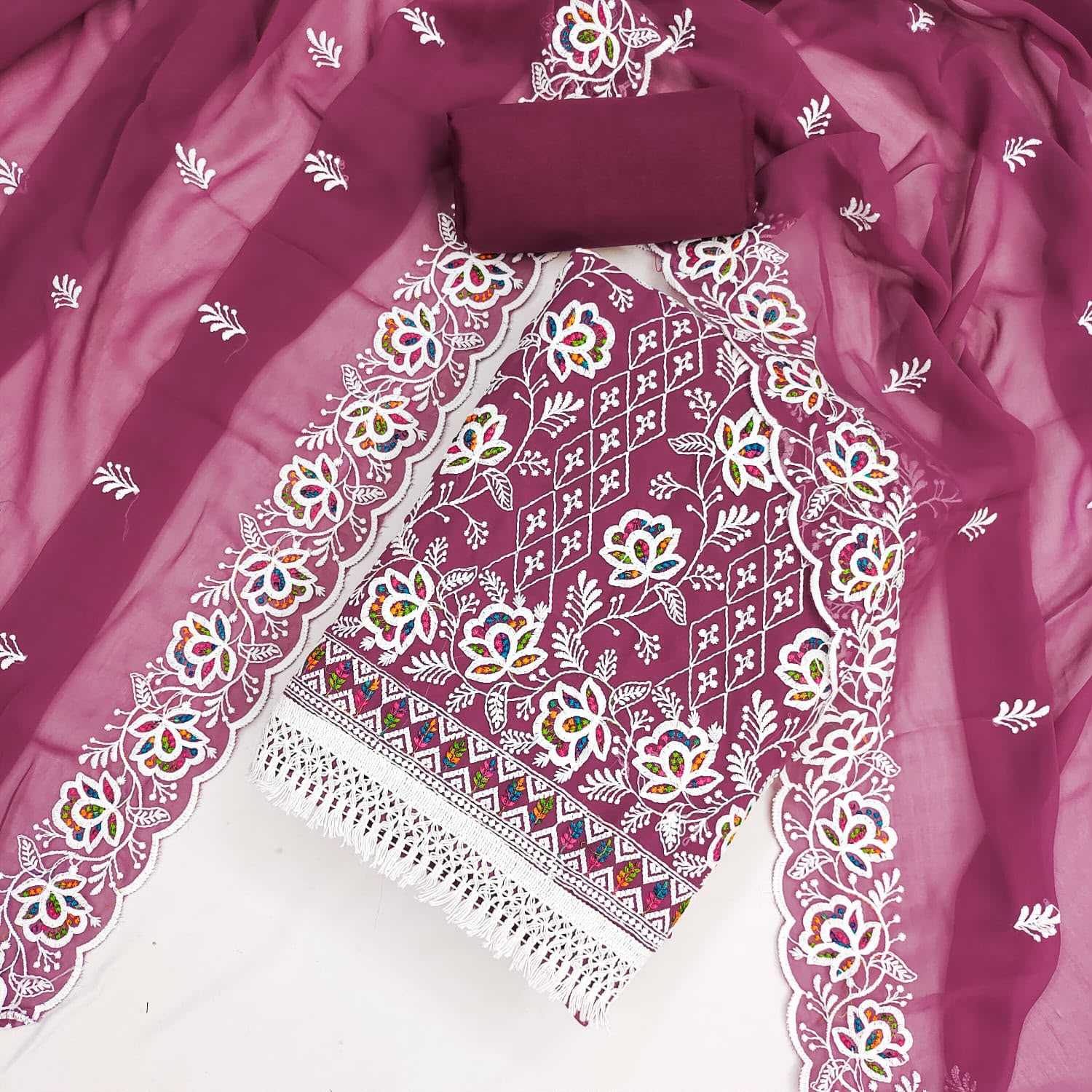YNF Wholesale Georgette Embroidery Suits  | Surat Manufacturer