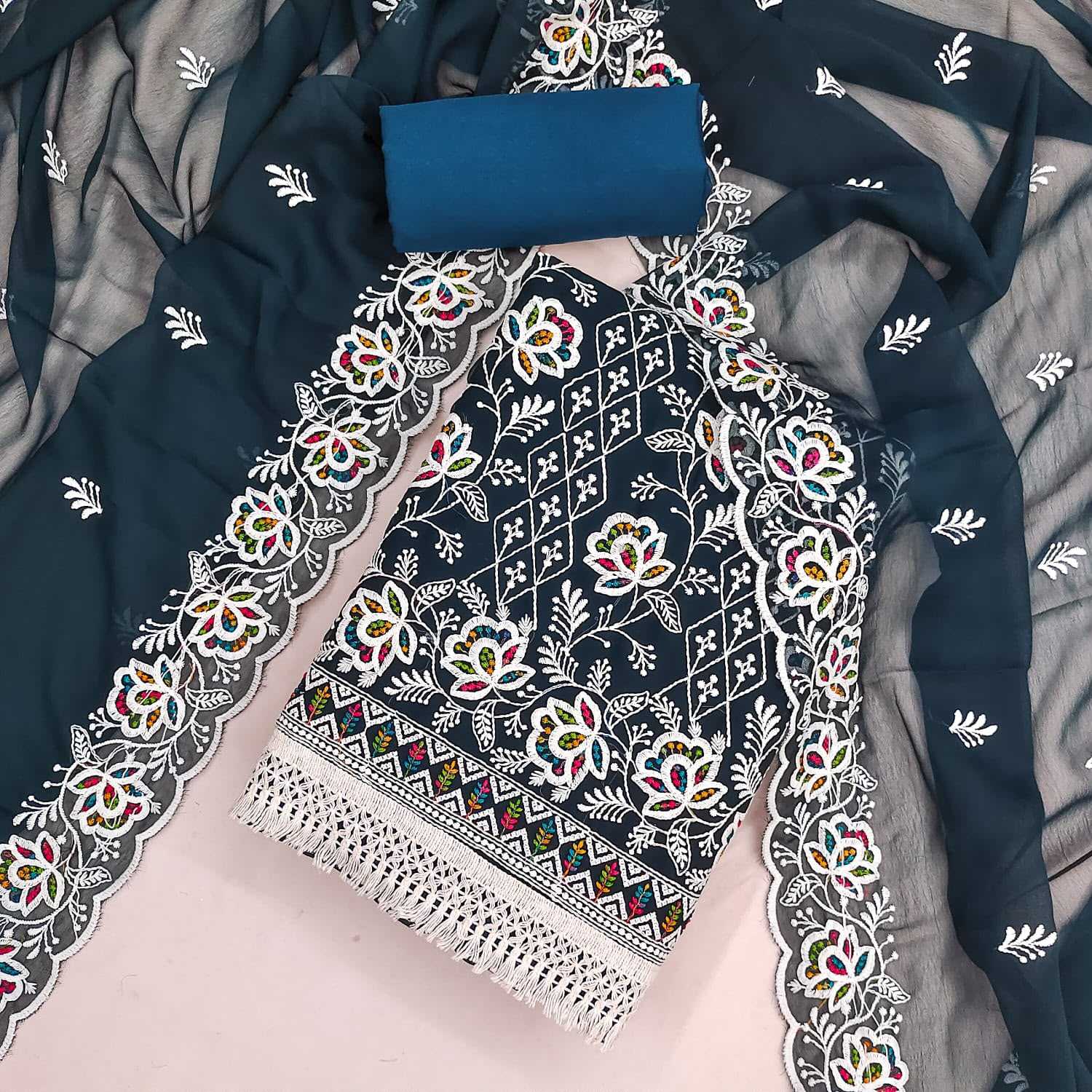 YNF Wholesale Georgette Embroidery Suits  | Surat Manufacturer