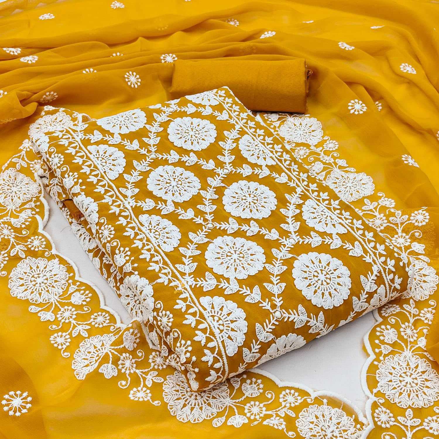 YNF Wholesale Georgette Ladies Suits  | Surat Manufacturer