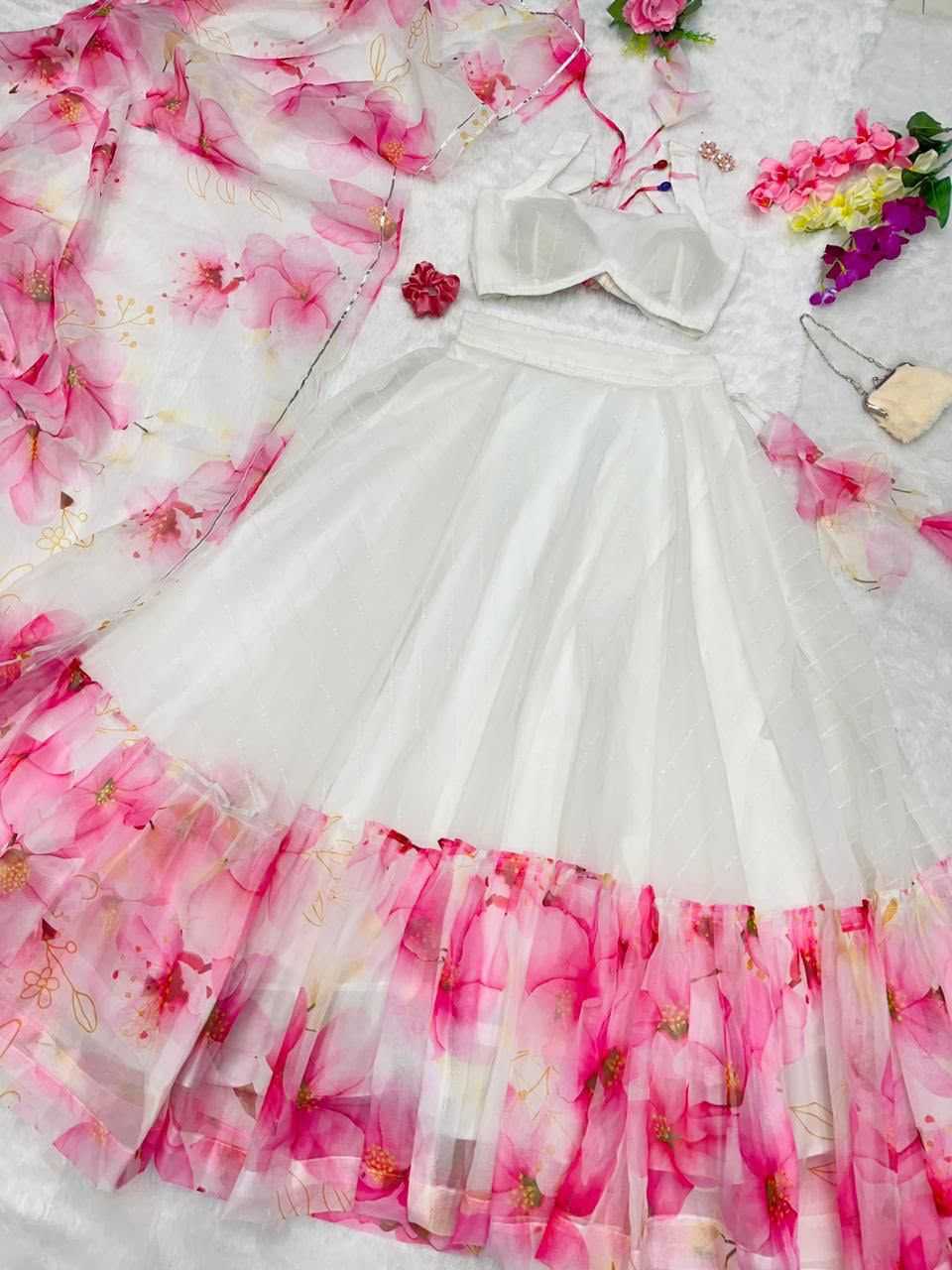 YNF Wholesale Organza Silk Designer Lehenga  | Surat Manufacturer