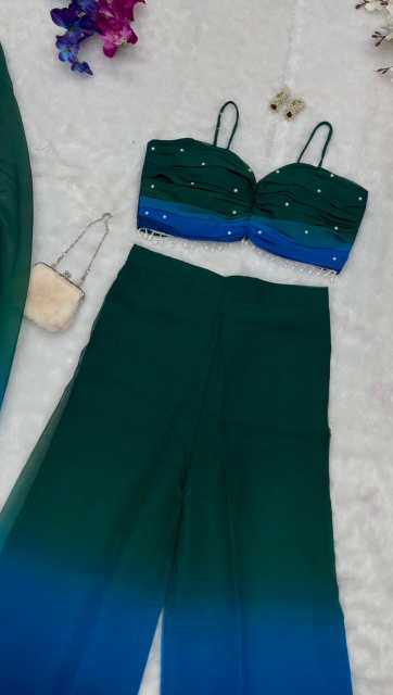 YNF Wholesale Georgette Palazzo Suit  | Surat Manufacturer