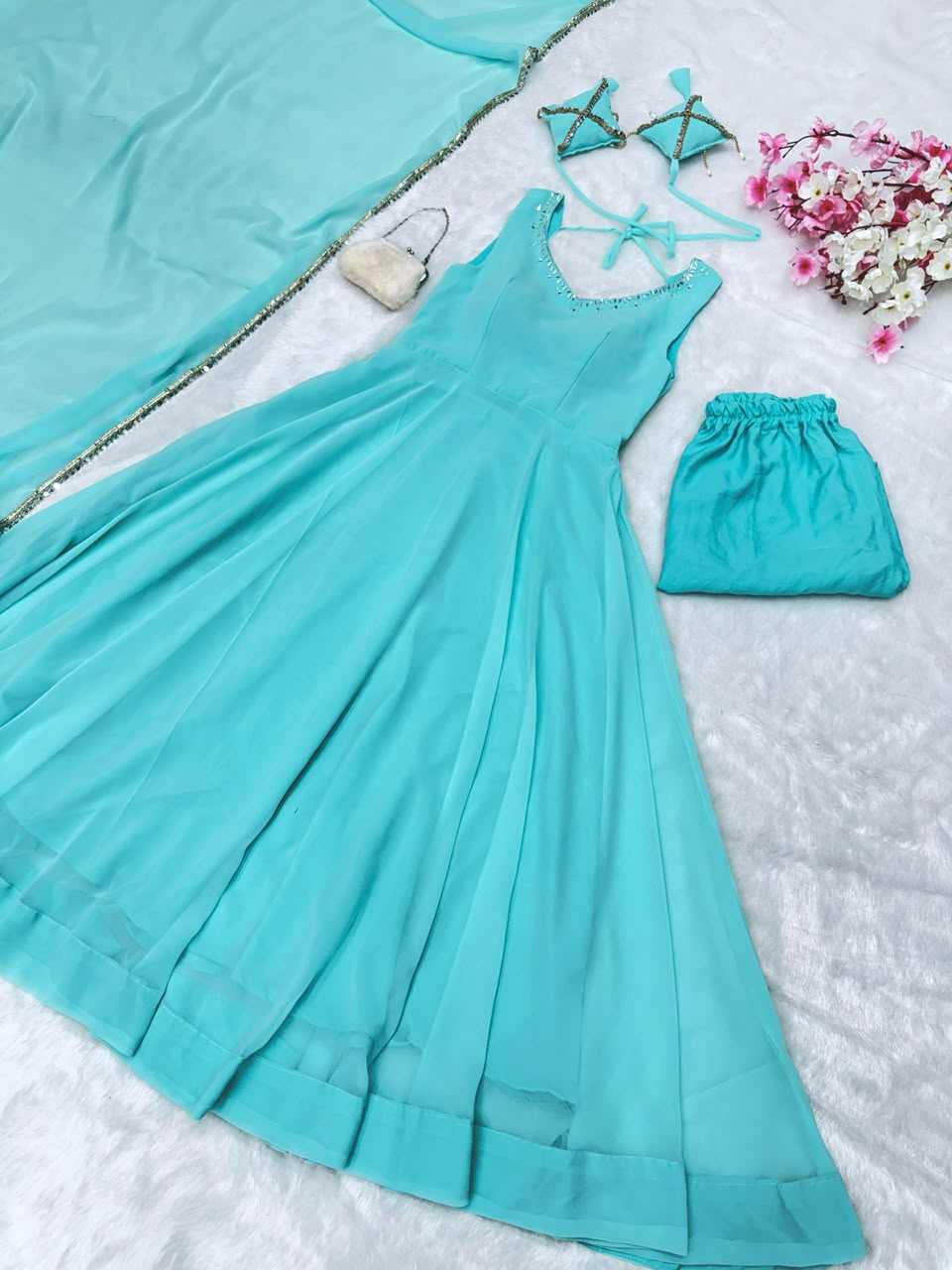 YNF Wholesale Georgette Anarkali Gown  | Surat Manufacturer