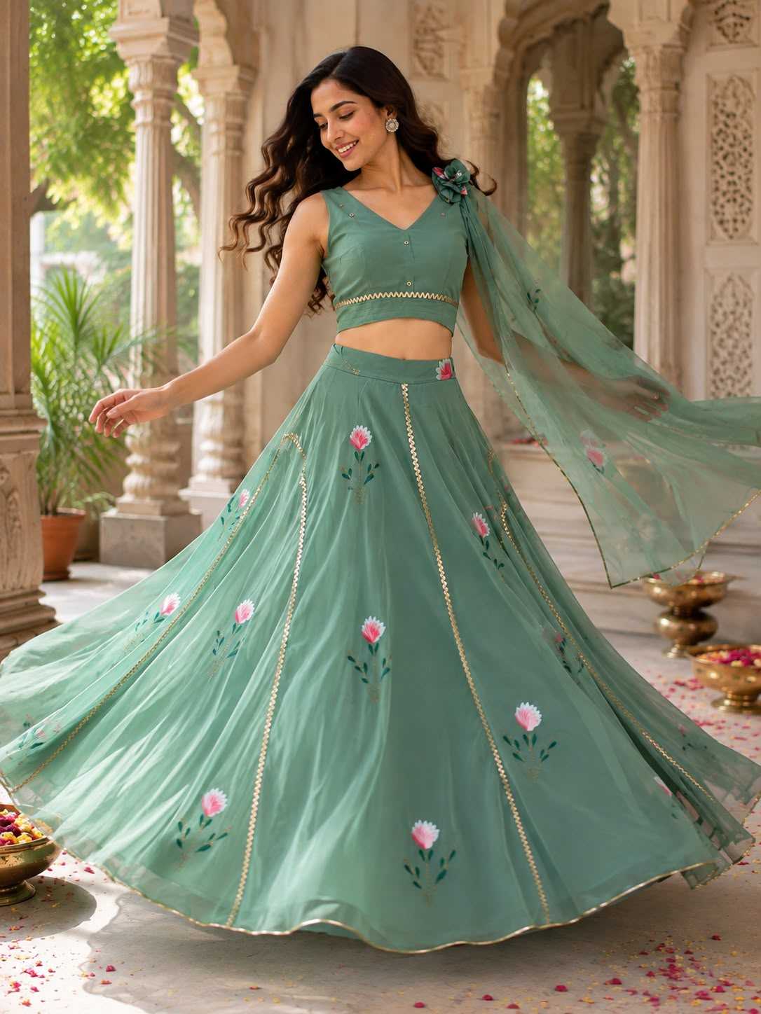 YNF Wholesale Georgette Wedding Lehenga  | Surat Manufacturer