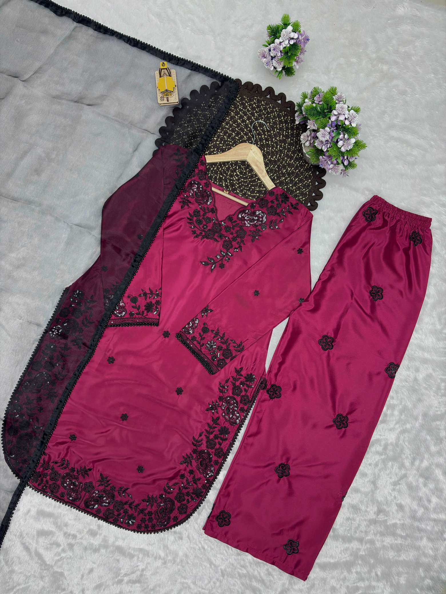 YNF Wholesale Crepe Embroidery Suits  | Surat Manufacturer
