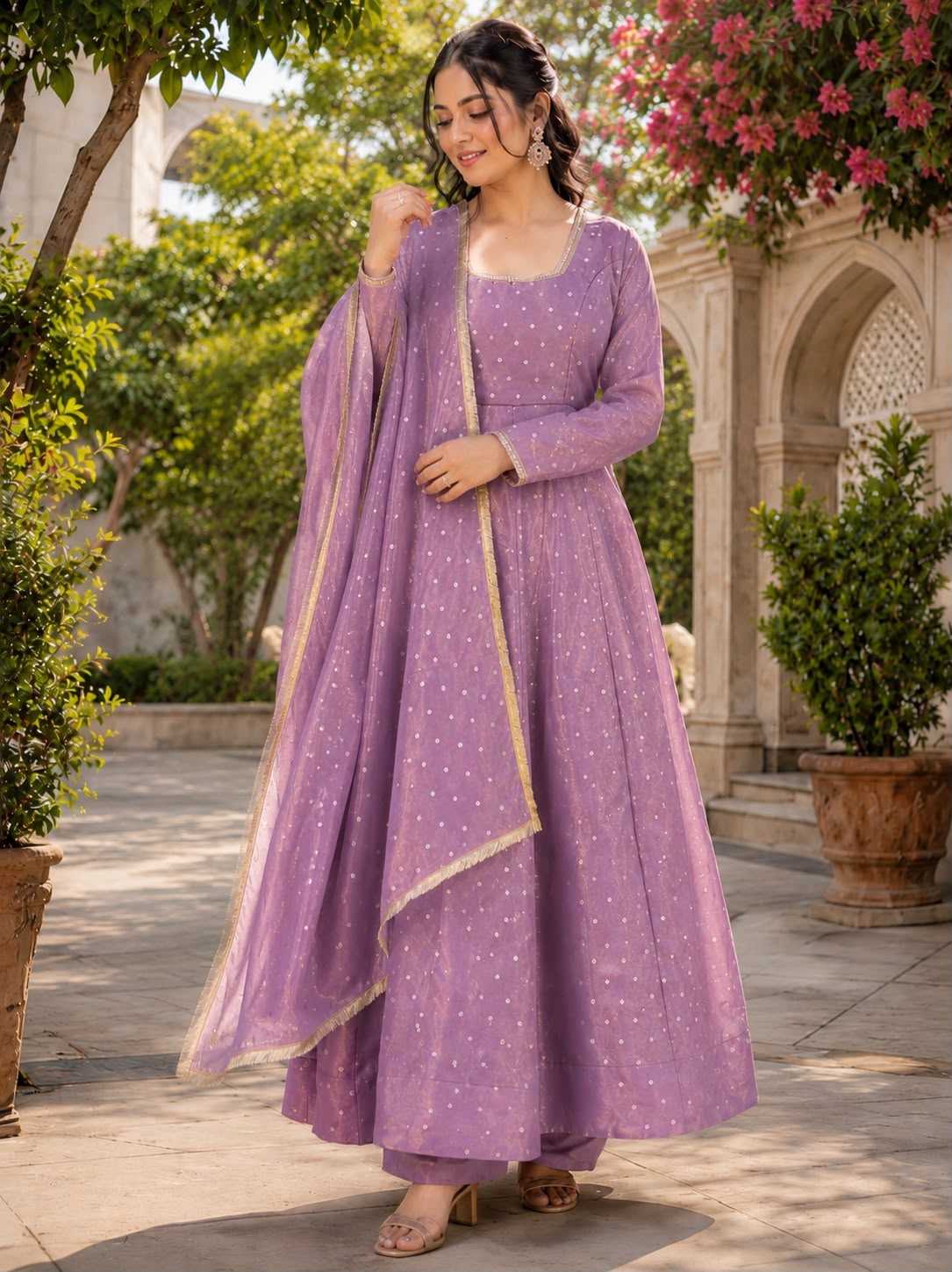 YNF Wholesale Dull Moss Fancy Gowns  | Surat Manufacturer
