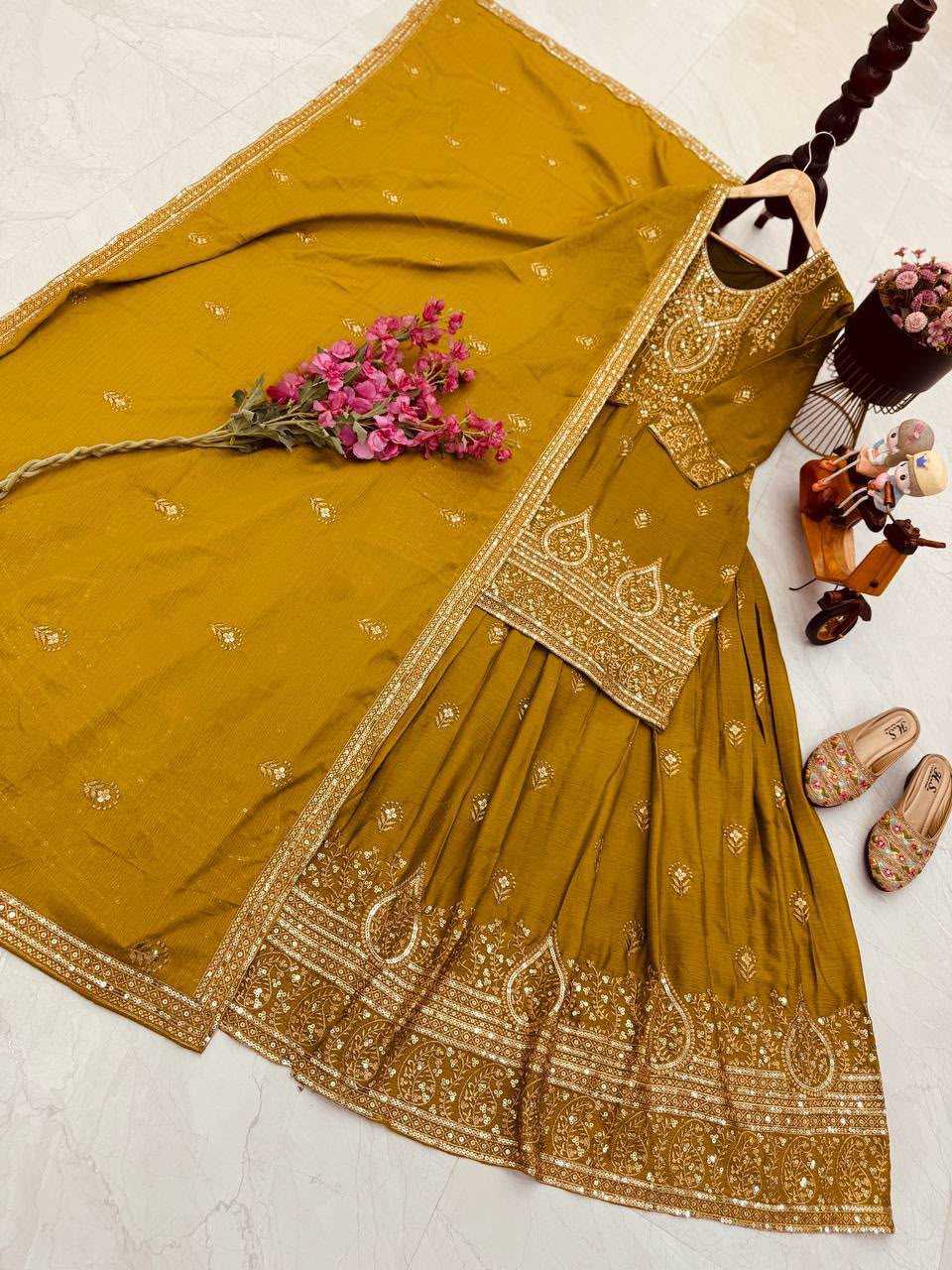YNF Wholesale Chinon Silk Embroidery Suits  | Surat Manufacturer