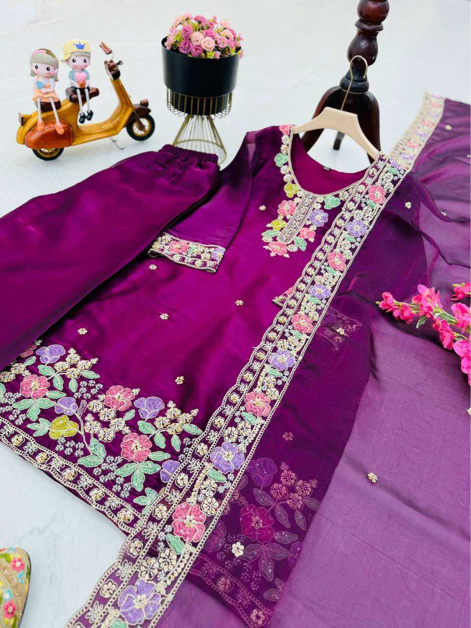 YNF Wholesale Faux Georgette Embroidery Suits  | Surat Manufacturer