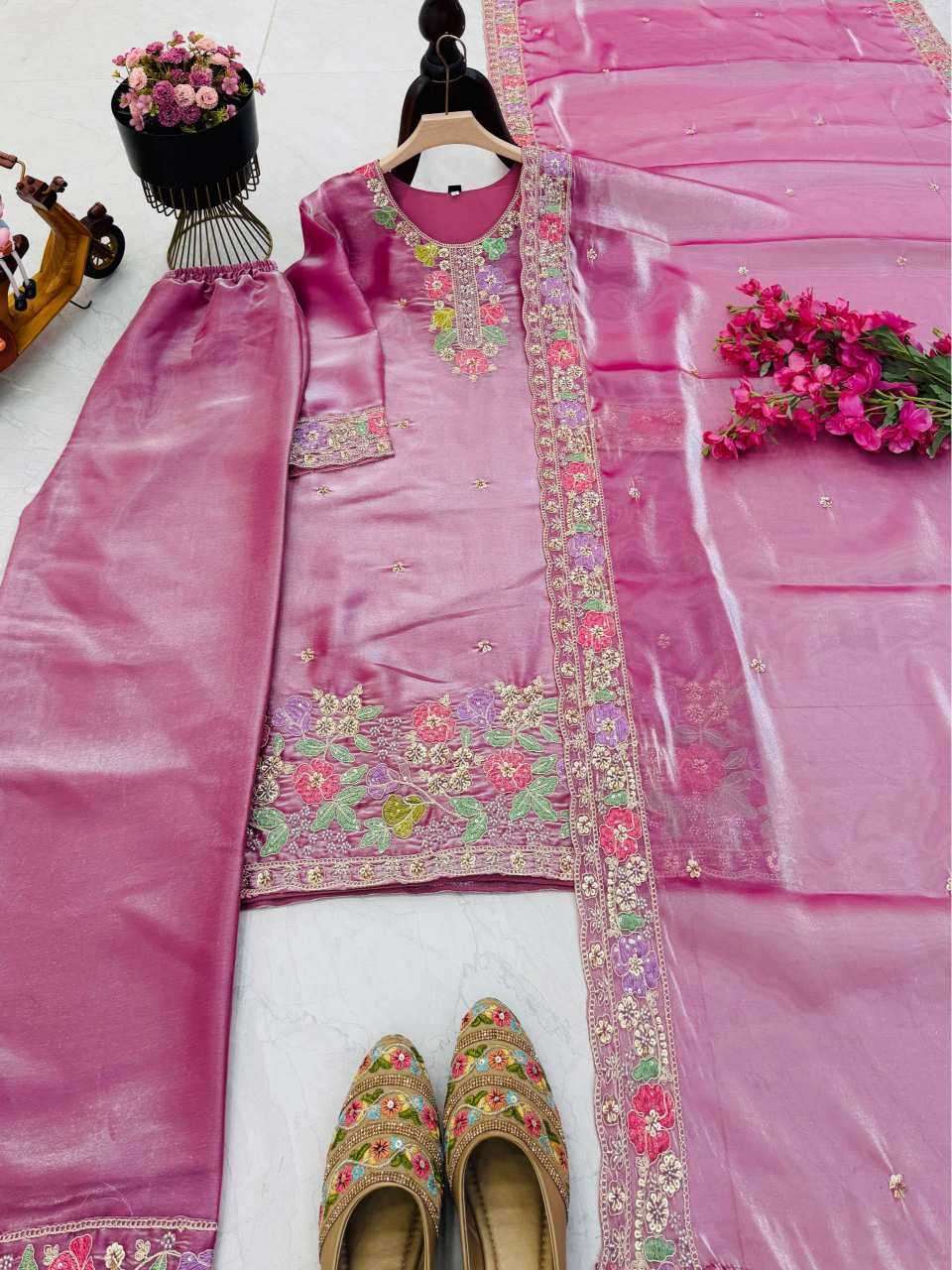 YNF Wholesale Faux Georgette Embroidery Suits  | Surat Manufacturer