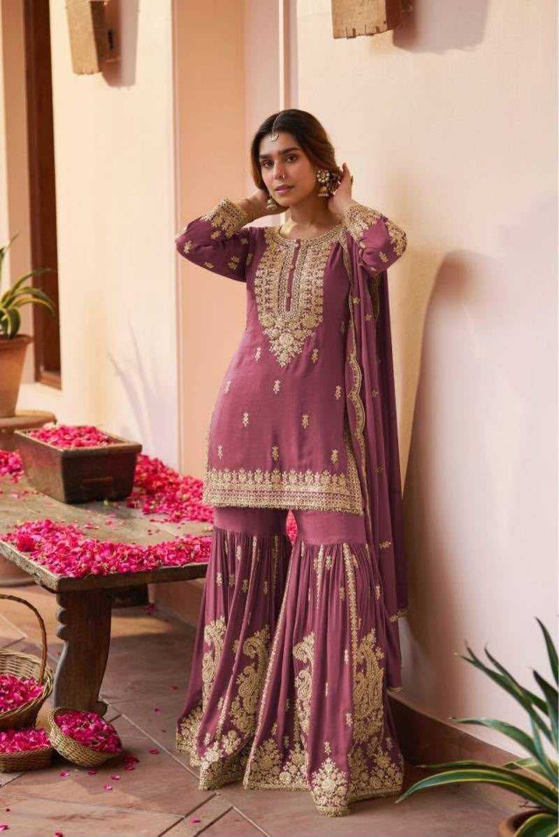 YNF Wholesale Faux Georgette Sharara Salwar Suits  | Surat Manufacturer