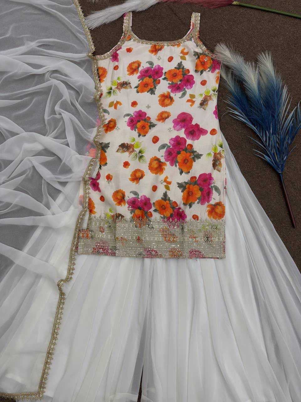 YNF Wholesale Chinon Silk Embroidered Kurtis KESH159 627 | Surat Manufacturer